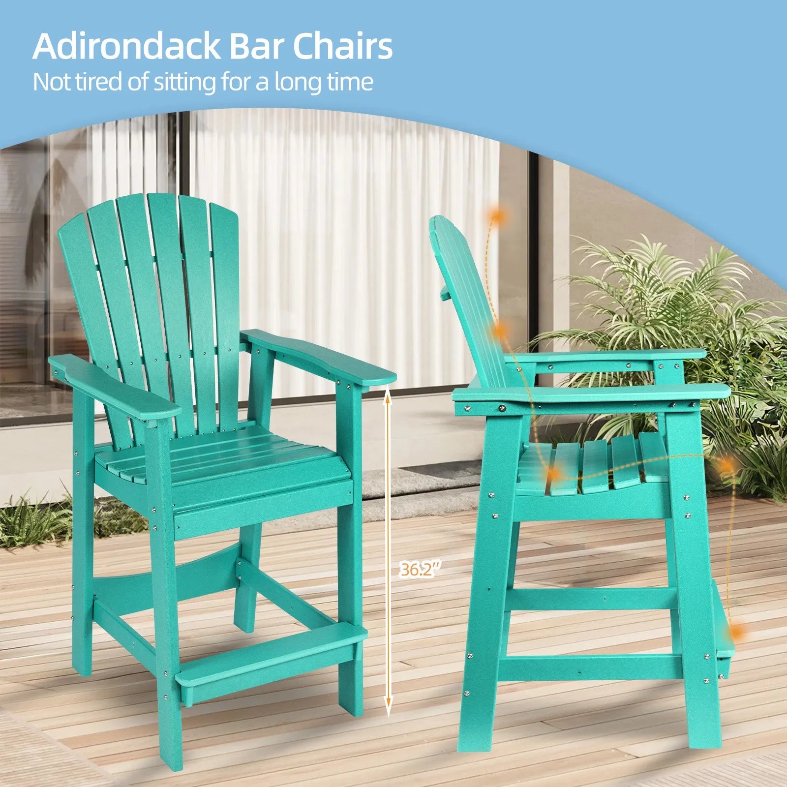 Tall_Adirondack_Chairs_Set_of_2_HDPE_Patio_Bar_Stool_with_Connecting_Tray_Aoodor_Cyan-4-1
